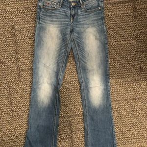 Hollister light wash boot cut jean